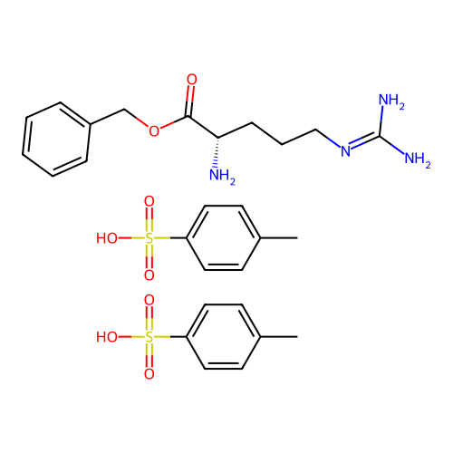 O-benzyl-L-arginine bis(toluene-p-sulphonate) structure