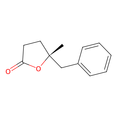 (5R)-5-benzyl-5-methyloxolan-2-one structure