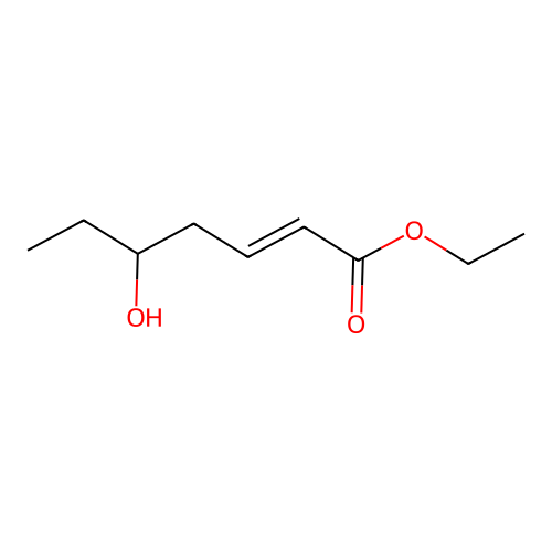 Ethyl 5-hydroxyhept-2-enoate structure