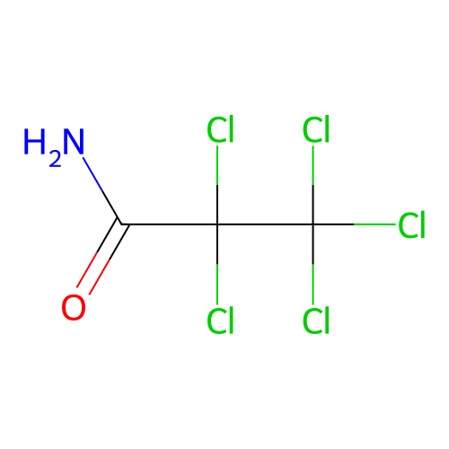 2,2,3,3,3-Pentachloropropanamide structure
