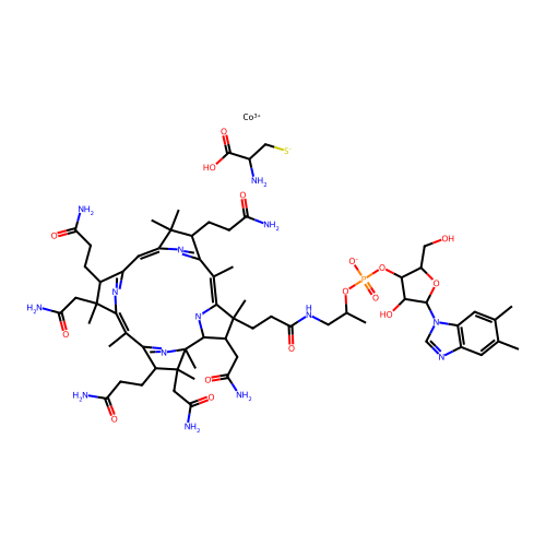 Cysteinylcobalamin structure
