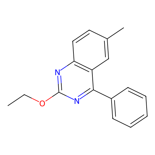 2-Ethoxy-6-methyl-4-phenylquinazoline structure