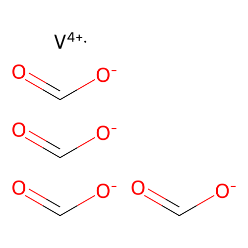 Vanadium(4+) tetraformate structure