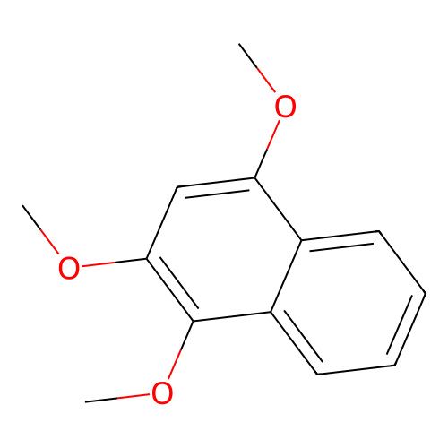 1,2,4-Trimethoxynaphthalene structure