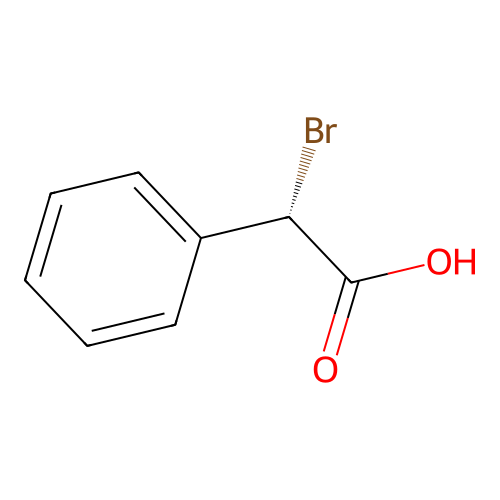 (2S)-2-bromo-2-phenylacetic acid structure