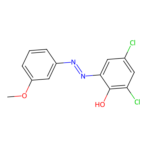 4,6-Dichloro-2-[(3-methoxyphenyl)diazenyl]phenol structure