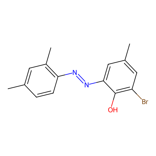 2-Bromo-6-[(2,4-dimethylphenyl)diazenyl]-4-methylphenol structure