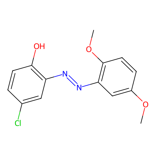 4-Chloro-2-[(2,5-dimethoxyphenyl)diazenyl]phenol structure