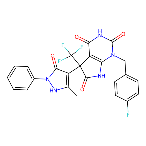 1-(4-Fluorobenzyl)-5-(5-methyl-3-oxo-2-phenyl-2,3-dihydro-1H structure
