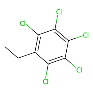 Pentachloroethylbenzene structure