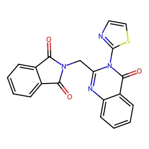 2-[[4-Oxo-3-(1,3-thiazol-2-yl)quinazolin-2-yl]methyl]isoindole-1,3-dione structure