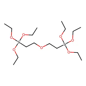 双(2-三乙氧基硅基乙基)醚 structure