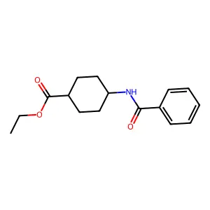 Ethyl 4-benzamidocyclohexane-1-carboxylate structure