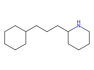 2-(3-Cyclohexylpropyl)piperidine structure