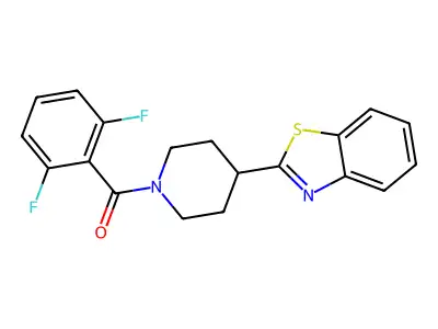 [4-(1,3-Benzothiazol-2-yl)piperidin-1-yl]-(2,6-difluorophenyl)methanone structure