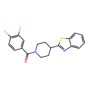 [4-(1,3-Benzothiazol-2-yl)piperidin-1-yl]-(3,4-difluorophenyl)methanone structure