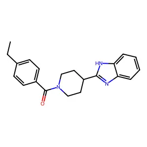 [4-(1H-benzimidazol-2-yl)piperidin-1-yl]-(4-ethylphenyl)methanone structure