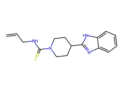 4-(1H-benzimidazol-2-yl)-N-prop-2-enylpiperidine-1-carbothioamide structure