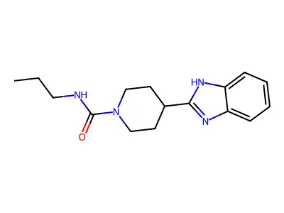 1-Piperidinecarboxamide, 4-(1H-benzimidazol-2-YL)-N-propyl- structure