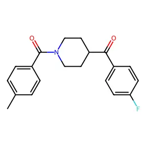 4-(4-Fluorobenzoyl)-1-(4-methylbenzoyl)piperidine structure