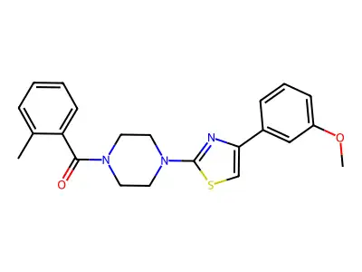 Piperazine,1-[4- -2-thiazolyl]-4- - structure