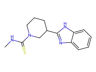3-(1H-benzimidazol-2-yl)-N-methylpiperidine-1-carbothioamide structure