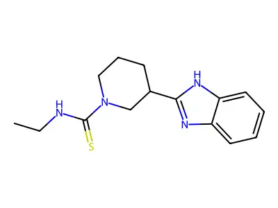 1-Piperidinecarbothioamide, 3-(1H-benzimidazol-2-YL)-N-ethyl- structure