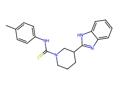 1-Piperidinecarbothioamide, 3-(1H-benzimidazol-2-YL)-N-(4-methylphenyl)- structure