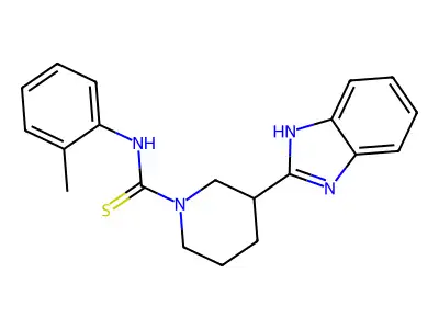 1-Piperidinecarbothioamide, 3-(1H-benzimidazol-2-YL)-N-(2-methylphenyl)- structure