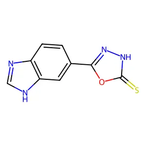 5-(1H-Benzo[d]imidazol-6-yl)-1,3,4-oxadiazole-2(3H)-thione structure