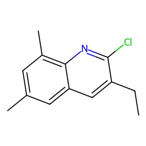 2-Chloro-6,8-dimethyl-3-ethylquinoline structure