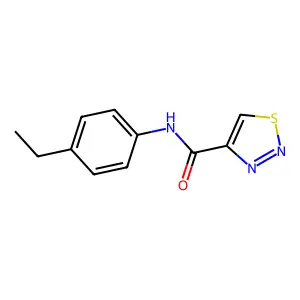 N-(4-Ethylphenyl)-1,2,3-thiadiazole-4-carboxamide structure