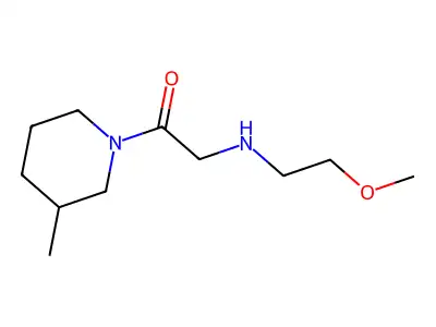 2-[(2-Methoxyethyl)amino]-1-(3-methylpiperidin-1-yl)ethan-1-one structure
