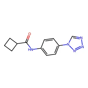 N-[4-(四唑-1-基)苯基]环丁烷甲酰胺 structure