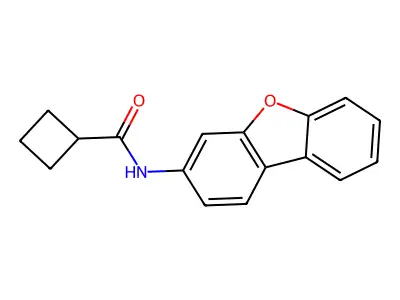 N-(Dibenzo[b,d]furan-3-yl)cyclobutanecarboxamide structure