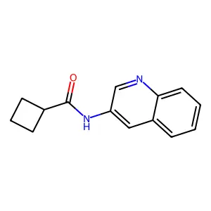 N-(Quinolin-3-yl)cyclobutanecarboxamide structure