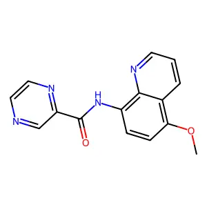 N-(5-methoxyquinolin-8-yl)pyrazine-2-carboxamide structure