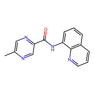 5-Methyl-N-(8-quinolinyl)-2-pyrazinecarboxamide structure