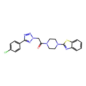 Piperazine,1- -4-[[5- -2H-tetrazol-2-yl]acetyl]- structure