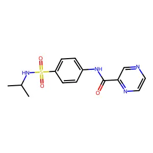N-[4-(Isopropylsulfamoyl)phenyl]-2-pyrazinecarboxamide structure