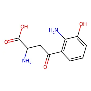 3-hydroxy-L-kynurenine structure