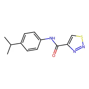 N-(4-Isopropylphenyl)-1,2,3-thiadiazole-4-carboxamide structure