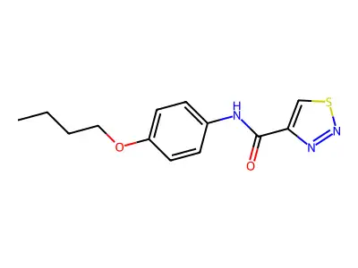 1,2,3-Thiadiazole-4-carboxamide,n-(4-butoxyphenyl)- structure