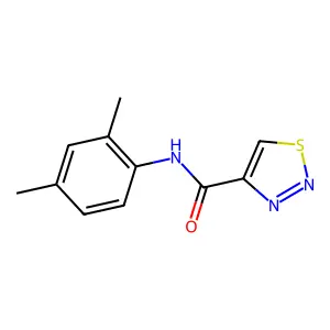 N-(2,4-dimethylphenyl)-1,2,3-thiadiazole-4-carboxamide structure