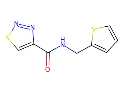 N-(thiophen-2-ylmethyl)-1,2,3-thiadiazole-4-carboxamide structure