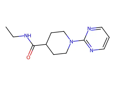N-Ethyl-1-(pyrimidin-2-yl)piperidine-4-carboxamide structure