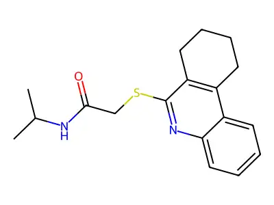 N-Isopropyl-2-(7,8,9,10-tetrahydro-6-phenanthridinylsulfanyl)acetamide structure