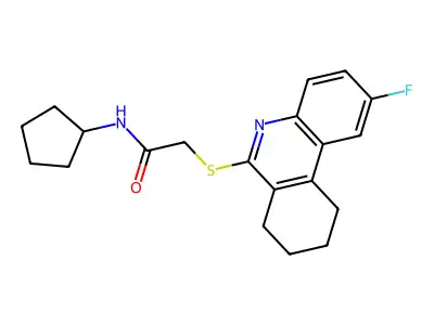 Acetamide,N-cyclopentyl-2-[ thio]- structure