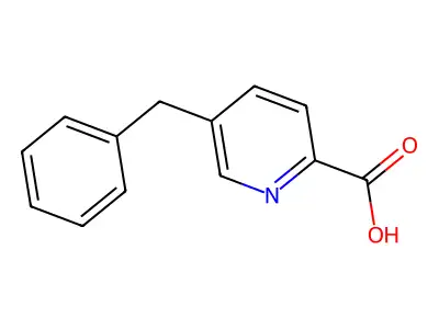 2-Pyridinecarboxylic acid, 5-(phenylmethyl)- structure