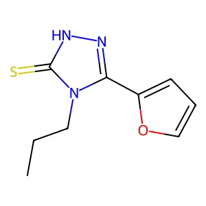5-(2-furyl)-4-propyl-4H-1,2,4-triazole-3-thiol structure
